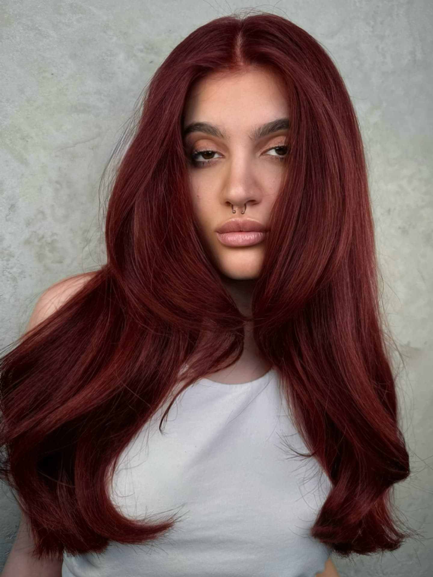 Styling detail in the salon